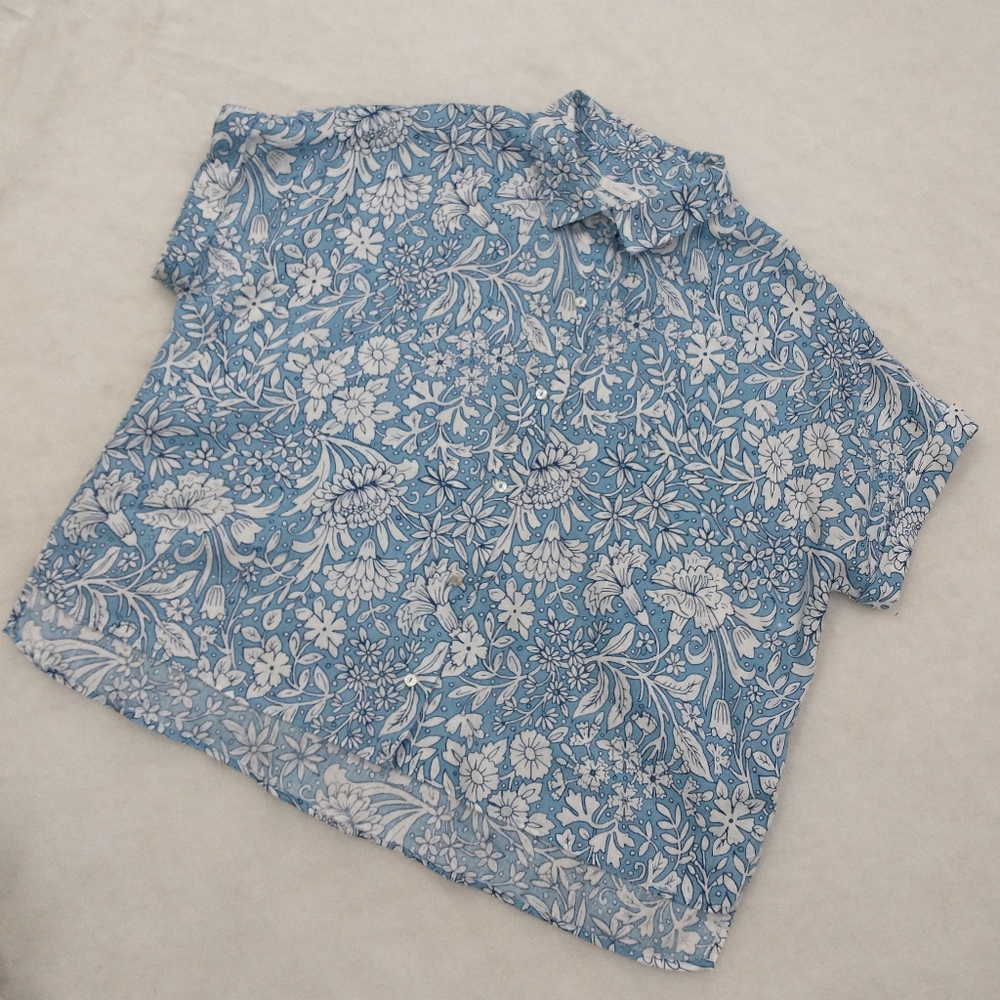 Rachel Ashwell 100% Linen Blouse